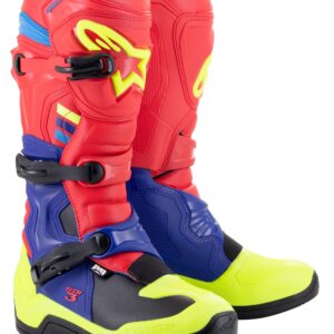 Alpinestars saapad Tech 3 Red/Blue/Yellow Fluo, 48