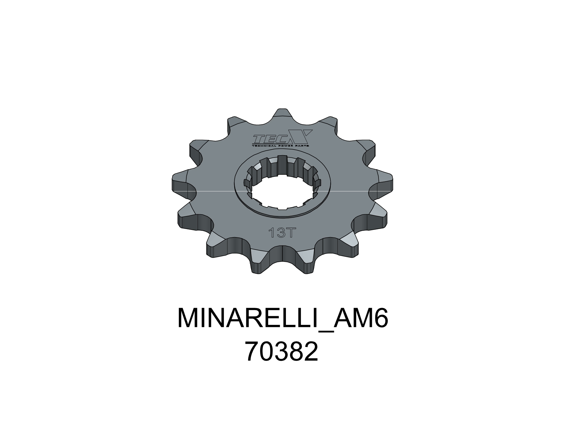 Tec-X esiratas 13 hammast (420) Minarelli AM6