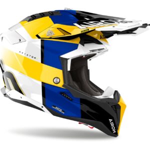 Airoh kiiver Aviator 3 Monarch Blue/Yellow Gloss, L