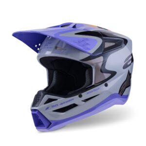 Alpinestars kiiver S-M3 Jettson Gray/Purple/Black, XL