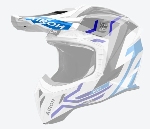 Airoh Aviator Ace 2 visiir Ground Blue Gloss