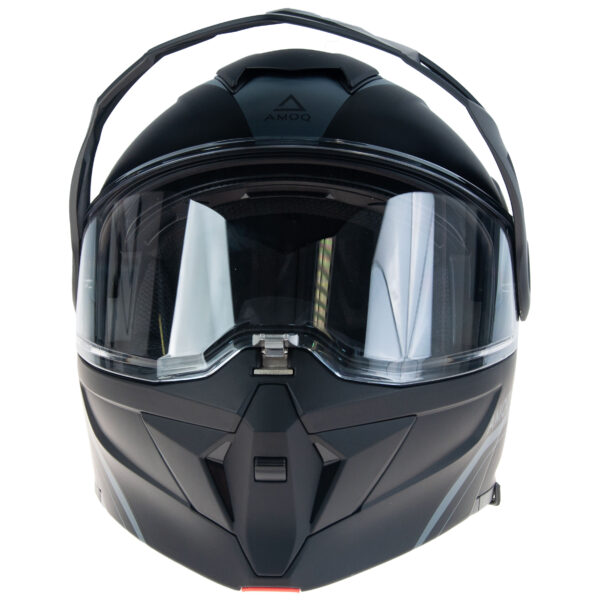 AMOQ Ballast Electric visiiriga kiiver Black/grey, XL