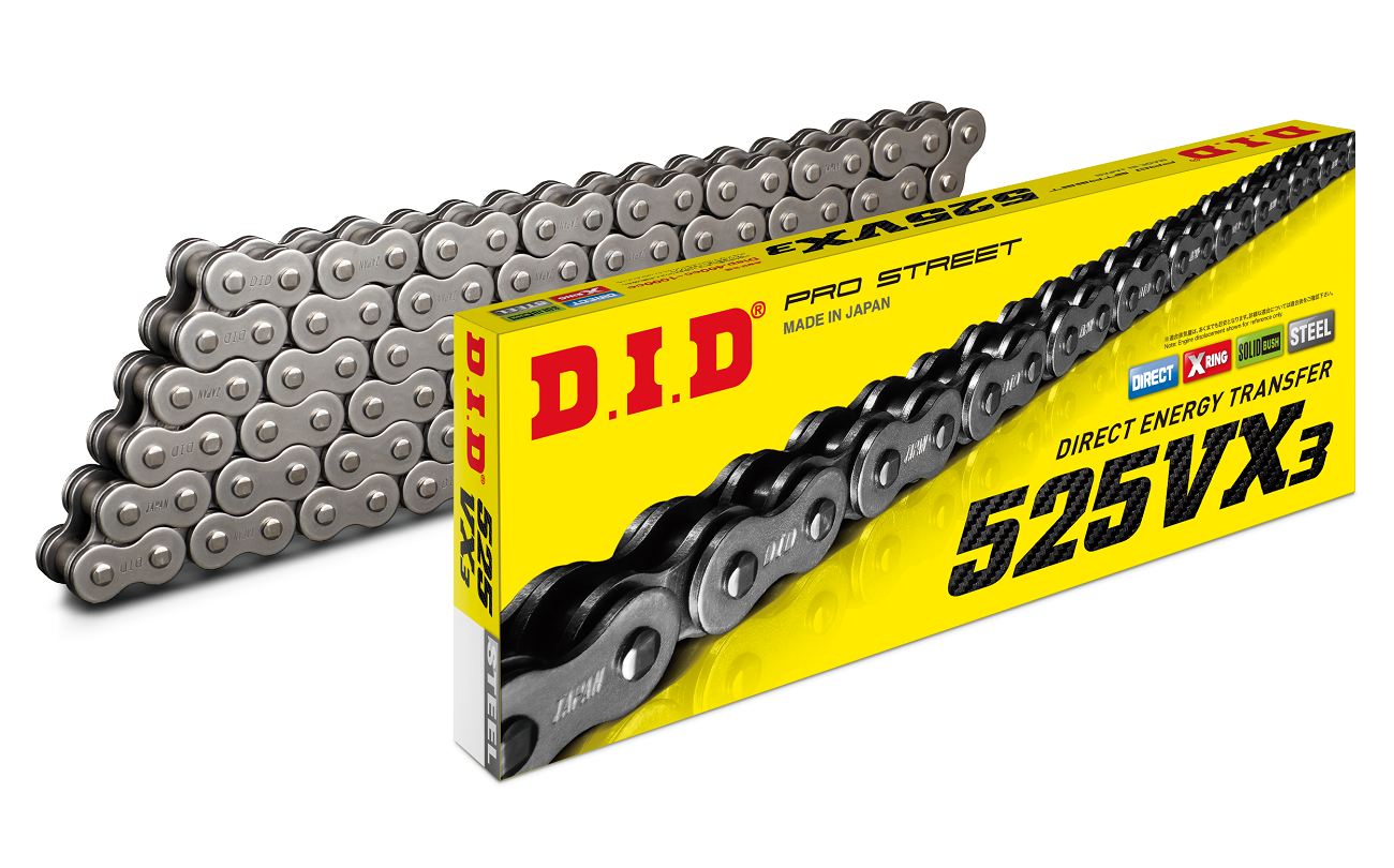 D.I.D 525VX3 kett+ühenduslüli neet-tüüpi (ZJ)