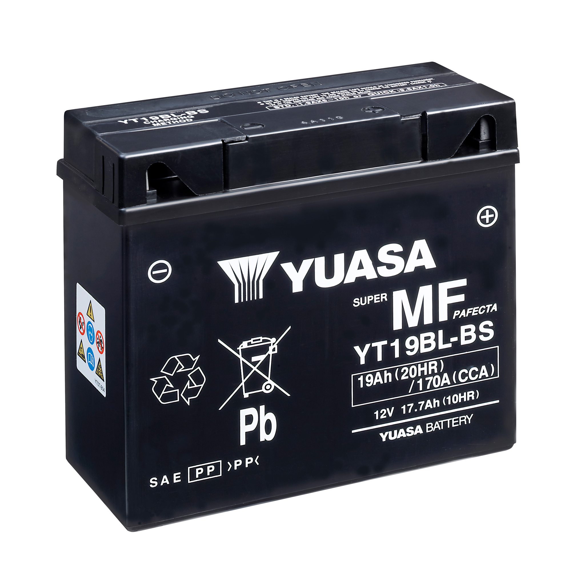 Yuasa aku YT19BL(WC) täidetud happega (4)