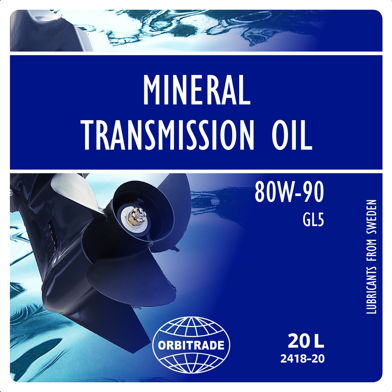 Orbitrade käigukastiõli mineraalne 80W-90 20L Bag in box