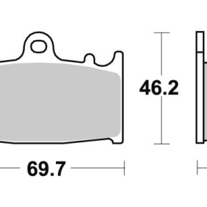 Sbs piduriklotsid Racing Sintered