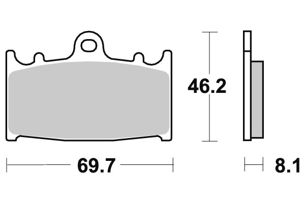 Sbs piduriklotsid Racing Sintered