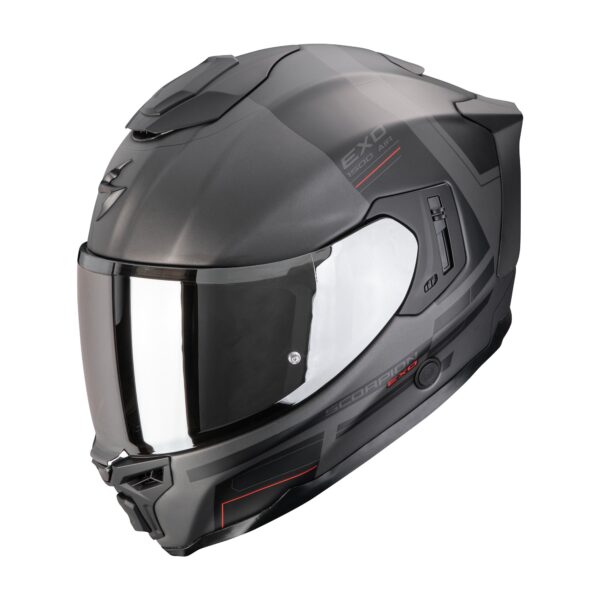 SCORPION kiiver EXO-1500 AIR DUAL Matt Silver-Black, XXL