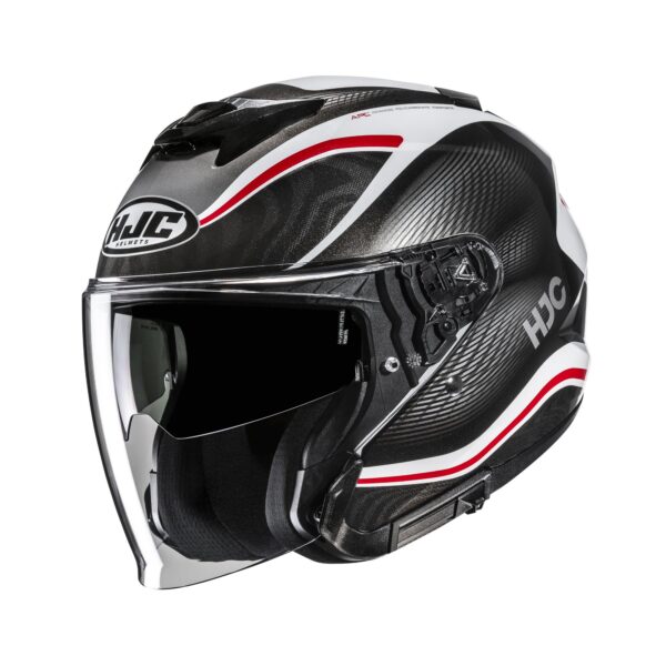 HJC kiiver i31 Depe Black/White/Red MC1, M