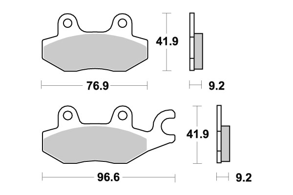 Sbs piduriklotsid keraamilised (688HF)