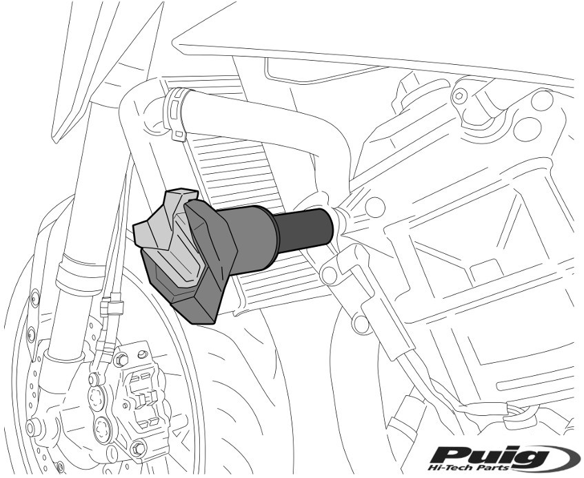 Puig kaitserauad R19 Honda CBR650R 19'-21' / must