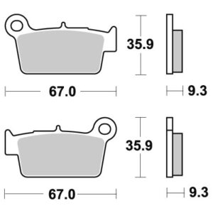 Sbs piduriklotsid Racing Sintered