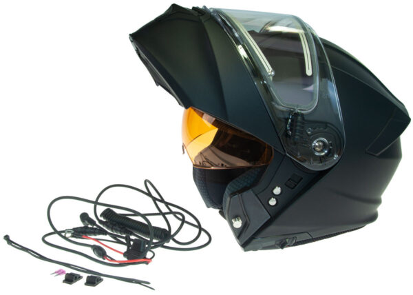 Timeless Flake mooduliga lumemobiili kiiver mattblack, S
