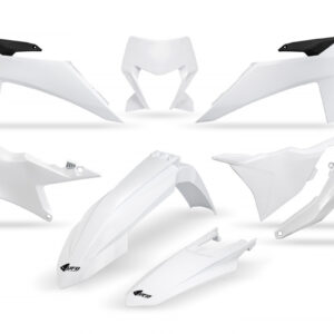 UFO plastdetailide komplekt 6-osa KTM EXC EXCF 2024-.. 125-500 valge