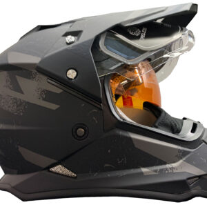 Timeless Snowtrail Chaos mootorsaani kiiver Adventure mattblack/grey, M