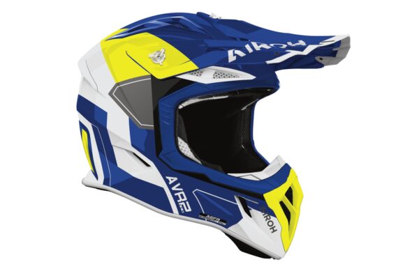 Airoh kiiver Aviator Ace 2 Shield Blue/Yellow gloss, L