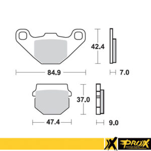 ProX esipiduriklots esiratas KX80 '88-96 + RM80 '86-95