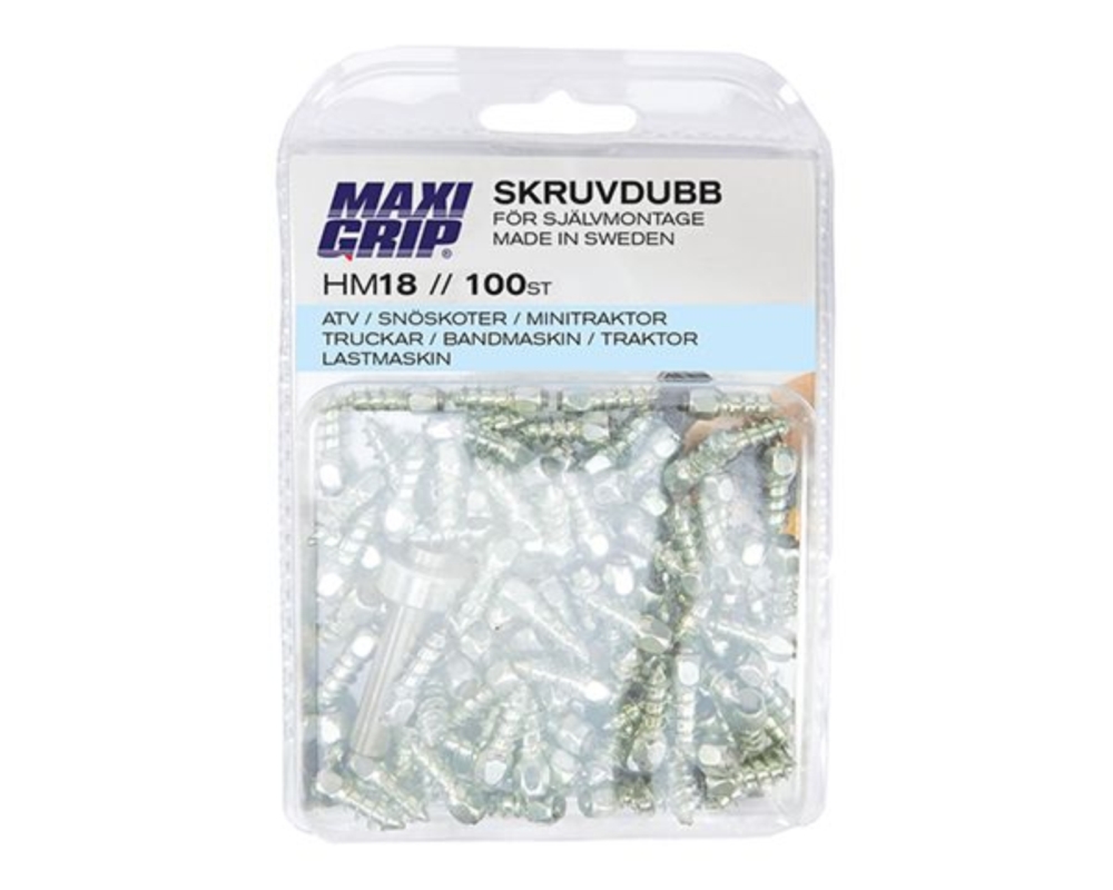 MaxiGrip naastud 18mm 100 tk koos paigaldustööriistaga