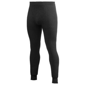 Woolpower pikad aluspüksid 400 Merino keskmine kiht must, L