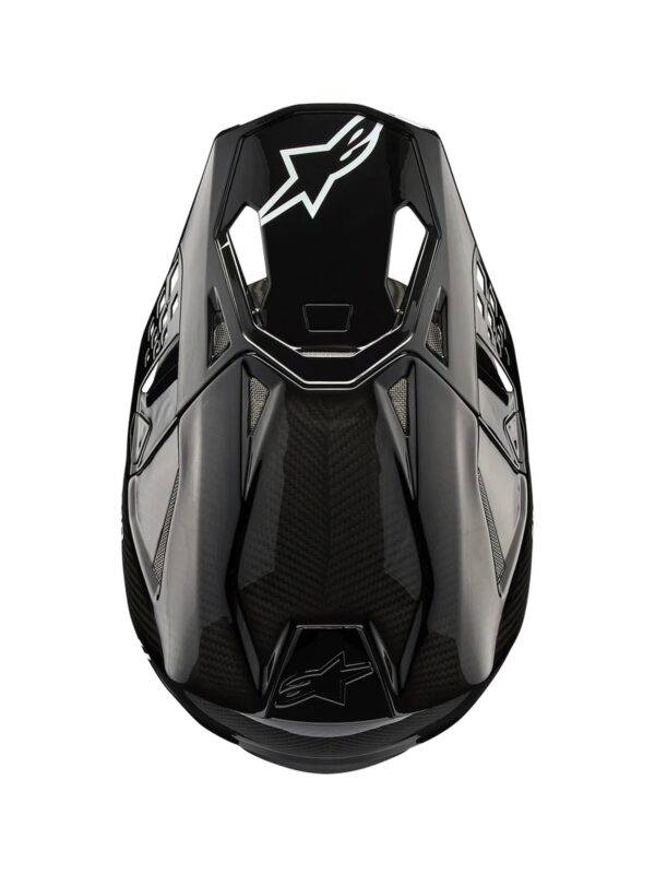 Alpinestars S-M10 2206 Solid Glossy Carbon kiiver, XL