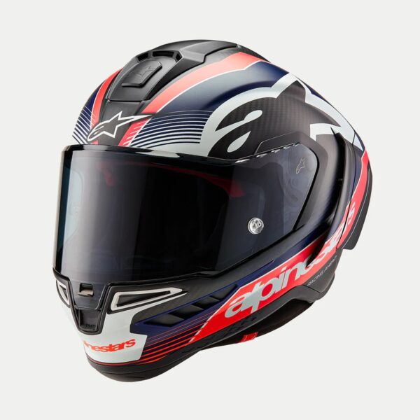 Alpinestars Supertech R10 Team kiiver Team Black/Carb/Blå/White, L