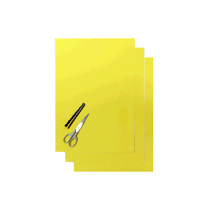 blackbird-coloured-sheet-neon-yellow-47x33cm-3pcs