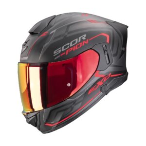 SCORPION kiiver EXO-530 AIR SLOPE Matt Black-Red, L