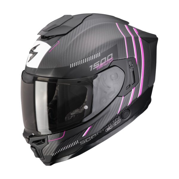 SCORPION kiiver EXO-1500 CARBON AIR ZITY matt must-roosa, M