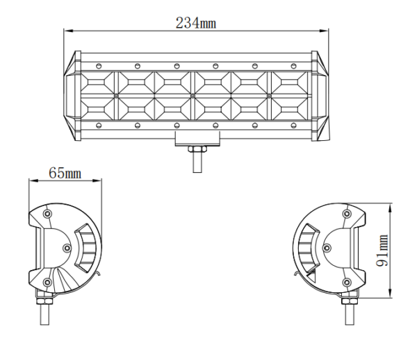 Kinwons LED-valgusti 10-32V 144W Flood