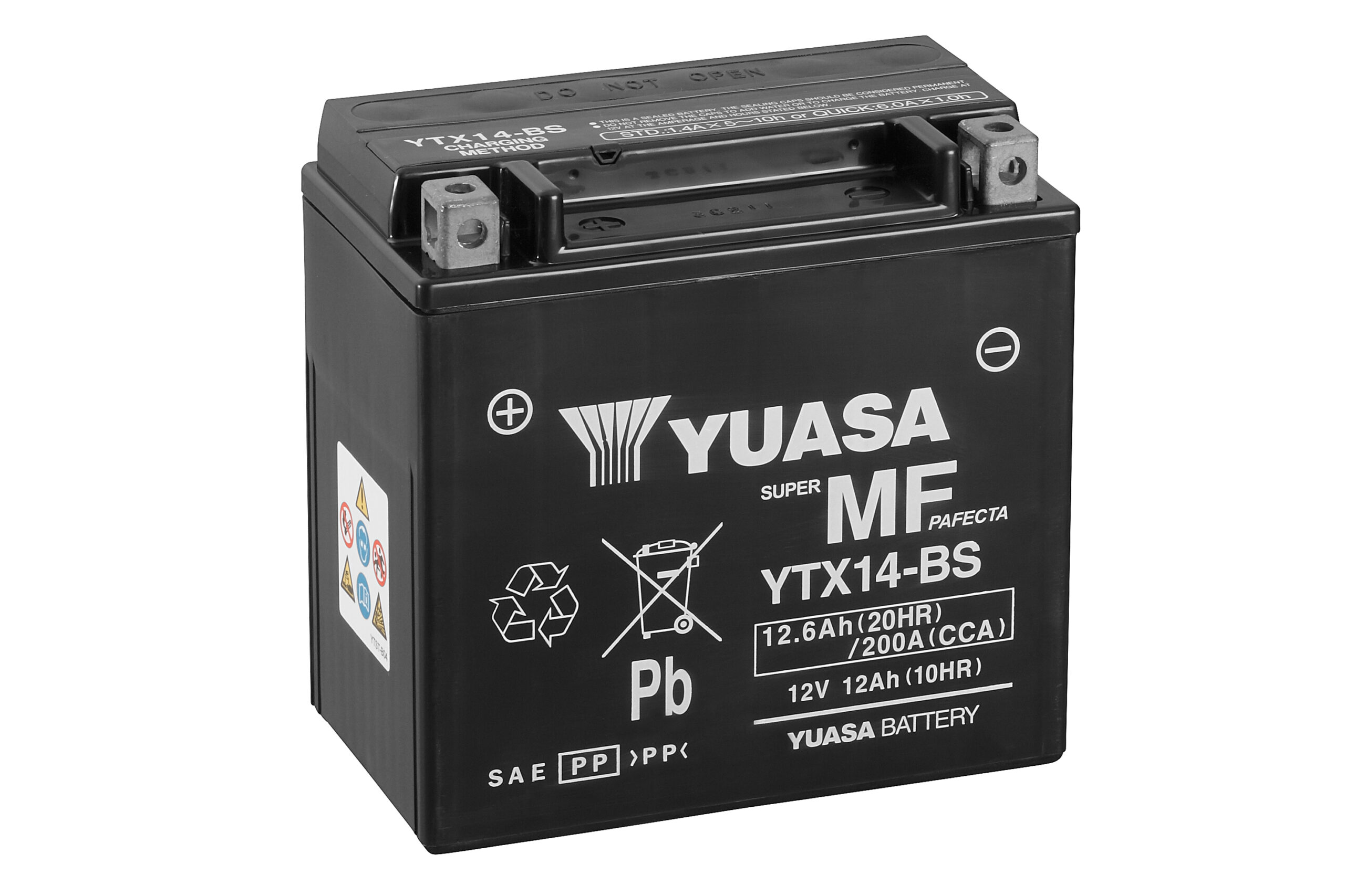 Yuasa aku YTX14-BS (cp) koos happepakiga (4)