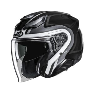 HJC kiiver F31 Bask Black/White MC5, L