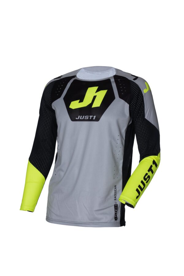 Just1 J-Flex 2.0 District maillot hall/kollane fluo/must, XL