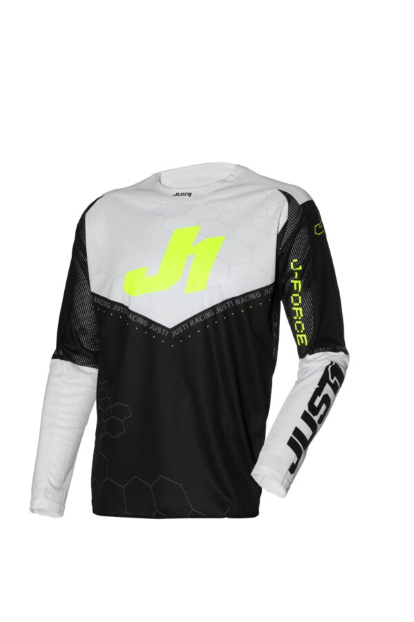 Just1 Jersey J-Force Hexa Black/White/Yellow Fluo, 2XL