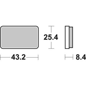 Sbs piduriklotsid Sintered ATV