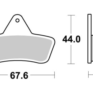 Sbs piduriklotsid Sintered ATV