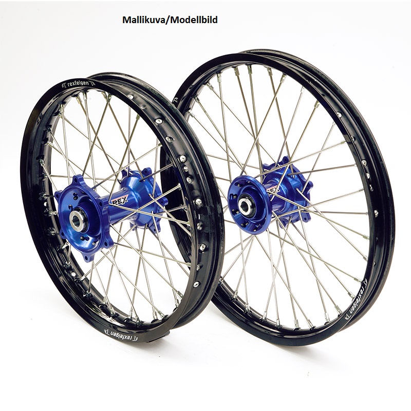 REX WHEELS 19-2,15 YZF450 09-.. BLACK velg/sinine rumm 25MM