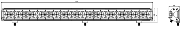 Kinwons LED-valgusti 10-30V 234W Combo