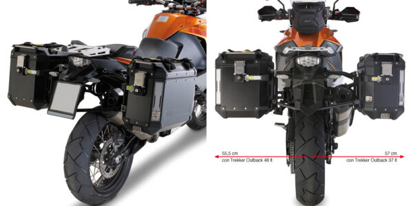 Givi torukanduri (torukujuline) kinnitusrakendus Trekker Outback KTM 1050/1290 Adventure (15)