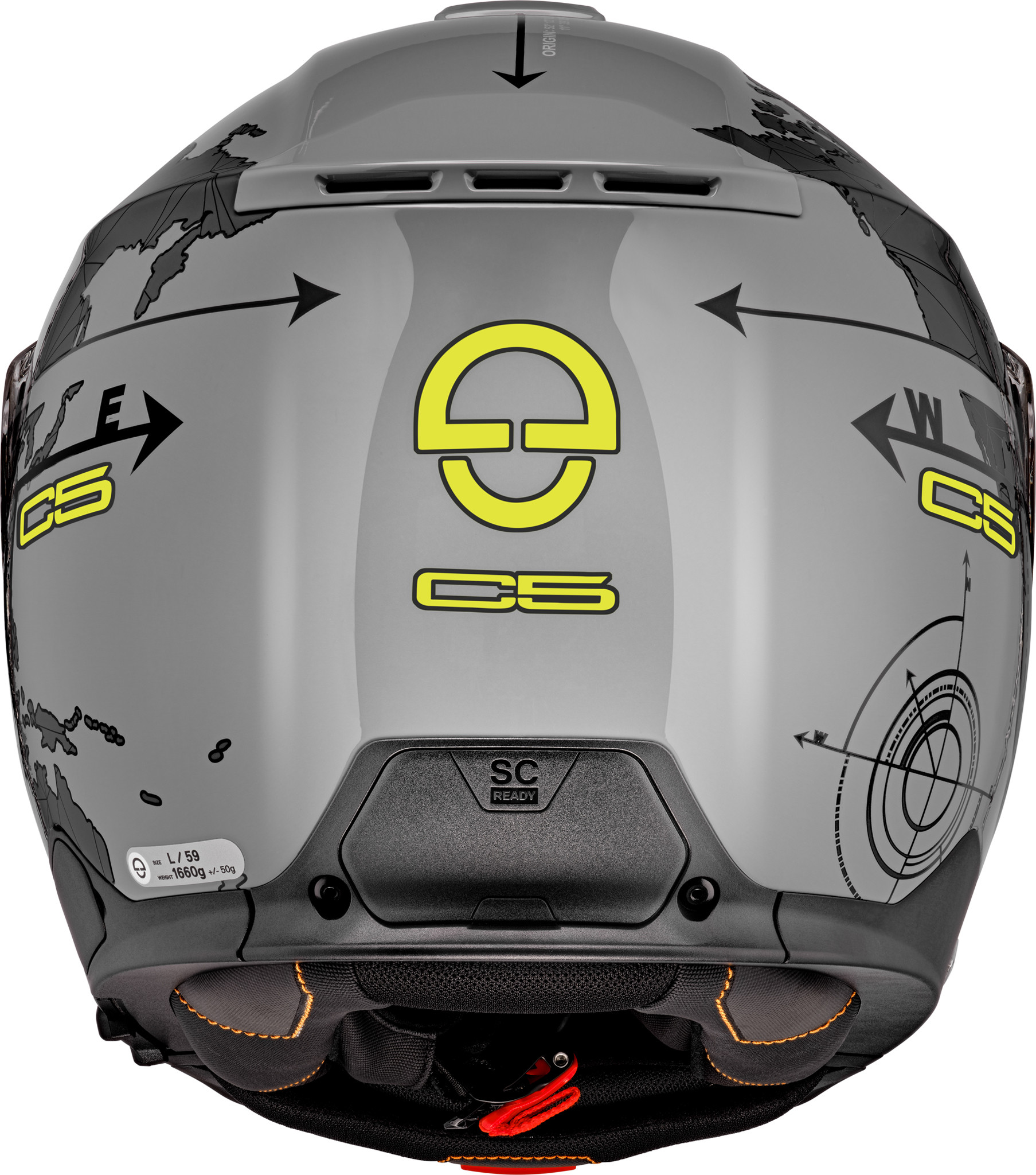 Schuberth kiiver C5 Globe grey, 53 XS - Image 5