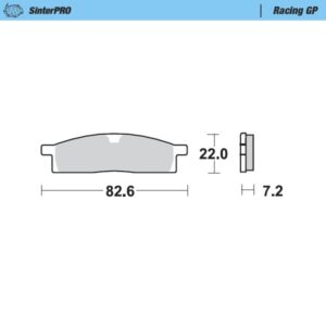 Moto-Master piduriklotsid Yamaha: YZ 80-85 93-.. YZ65 18-..