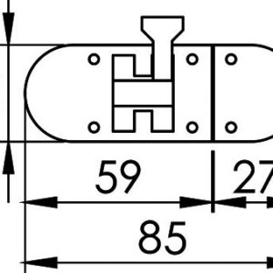 Vibratsioonivastane silindrilukk 85x31