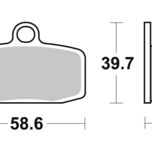 Sbs piduriklotsid Carbon Silver