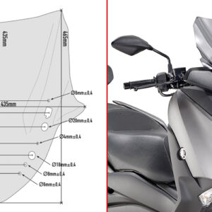 GIVI SPOILER YAM. X-MAX 300 (2017)