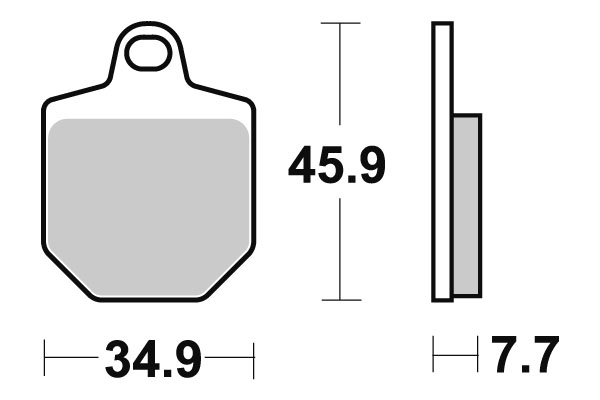 Sbs piduriklotsid Racing Sintered