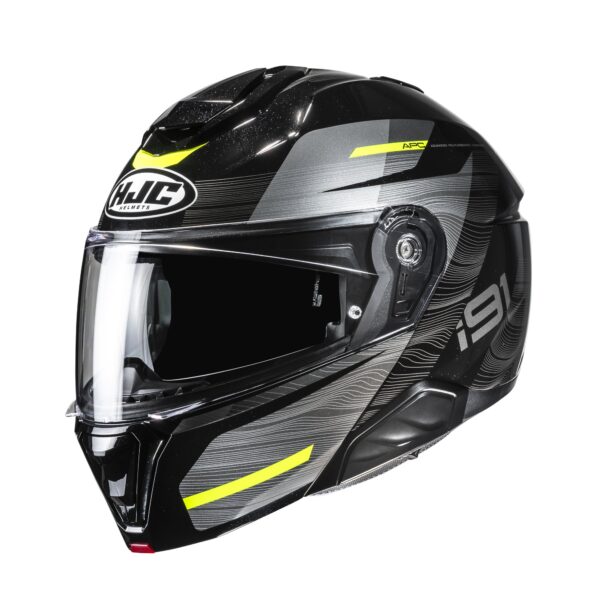 HJC kiiver i91 Dusk Black/Gray/Fluo Yellow MC3H, L