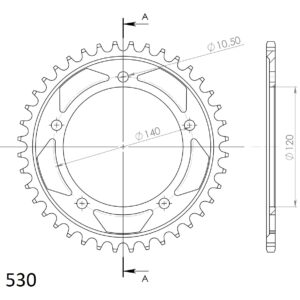Supersprox tagumine hammasratas 1800.40