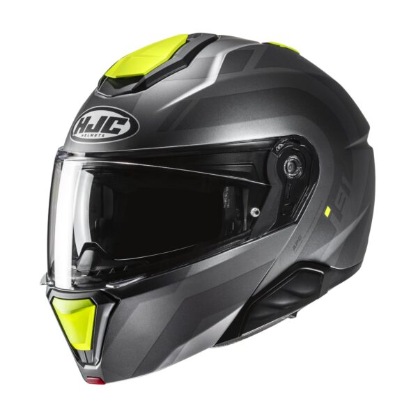 HJC kiiver i91 Arven Gray/Fluo Yellow MC3HSF, XS