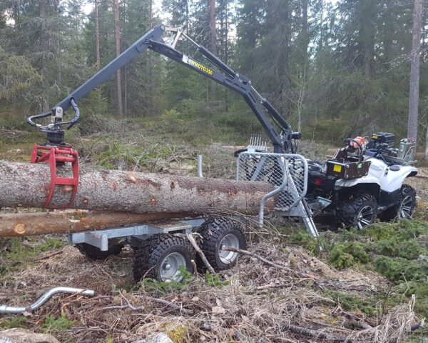 ATV haaratskraana haagis 350-II hüdrauliline rullajam ja vints
