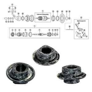 SHIMANO 3-v (SG-3C40/41). kuulkäbi right koos tolmukaitsega