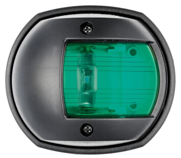 Kompaktne 12 LED navigatsioonituli must - roheline
